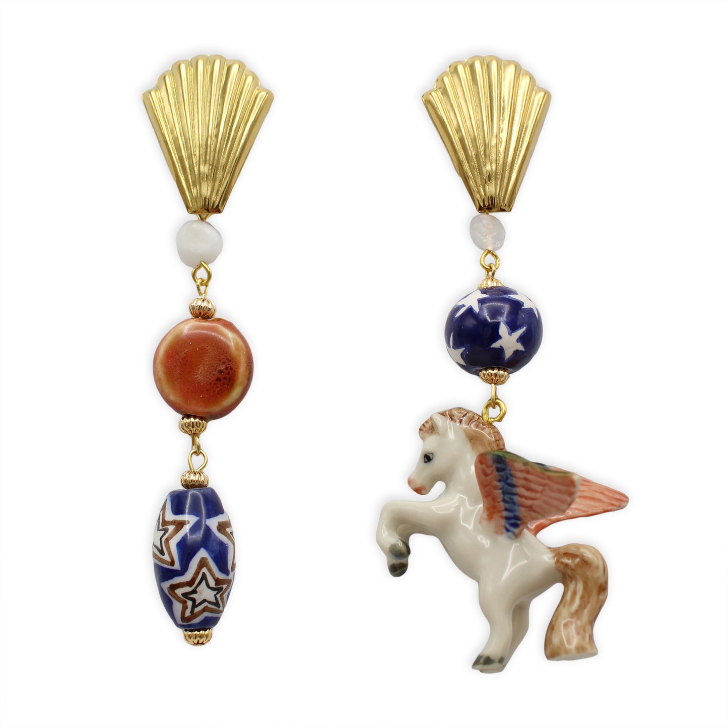Pegasus Gold Earrings